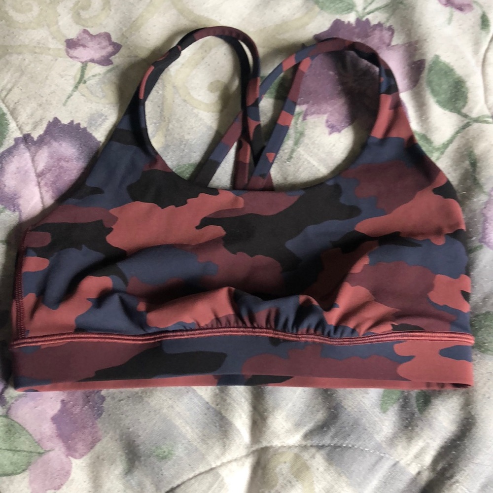 Lululemon Energy Bra- red camo